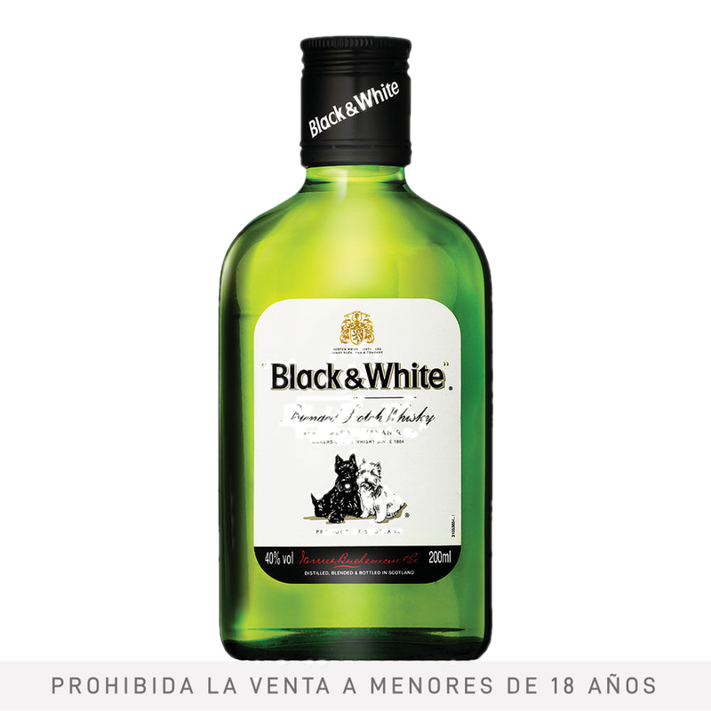 Whisky Black & White 200 Ml