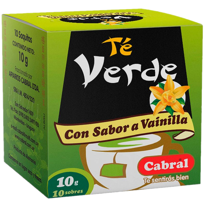 Té Verde Cabral Vainilla 10 Unidades