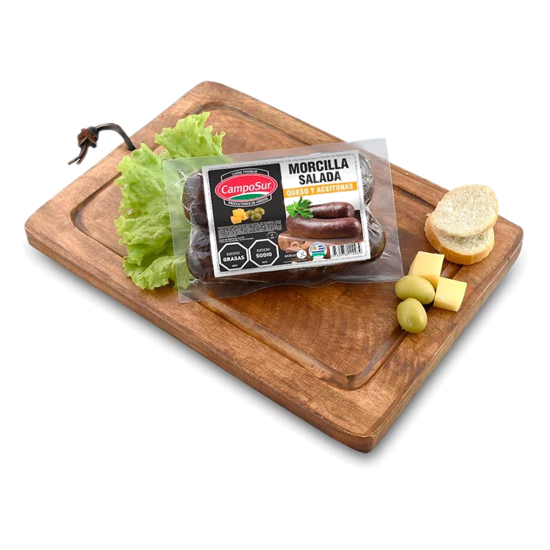 Morcillas Saladas Con Queso Y Aceitunas Camposur Envasadas Al Vacío Kg