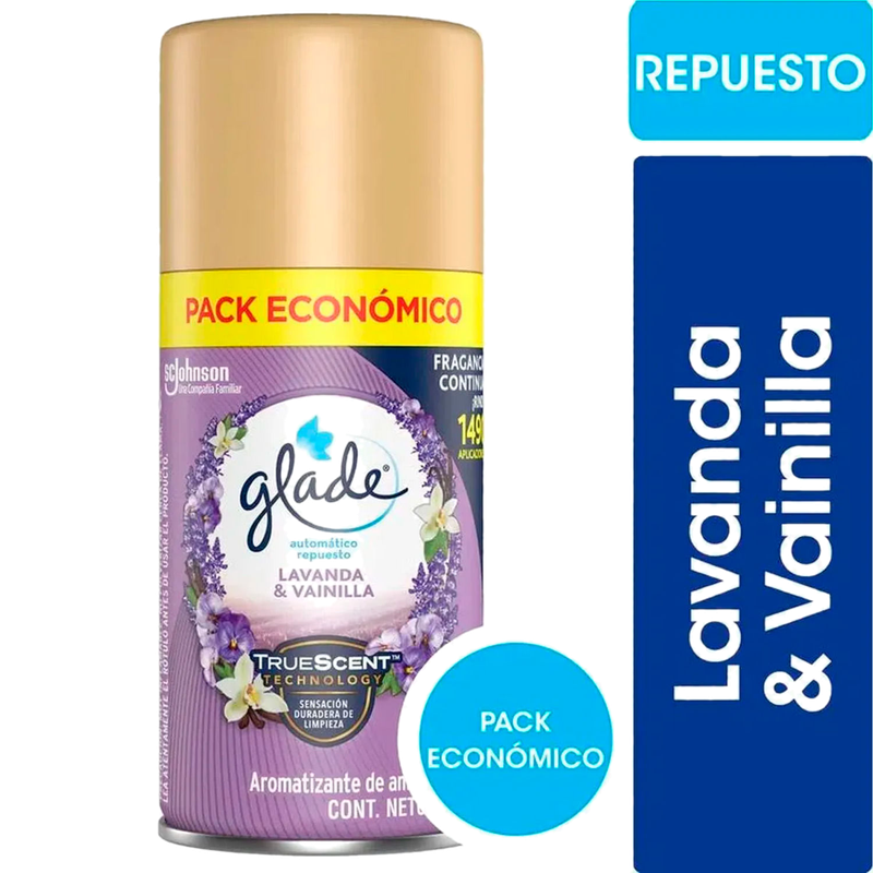 Aromatizante Glade Automatico Lavanda & Vainilla 170 Ml Refil