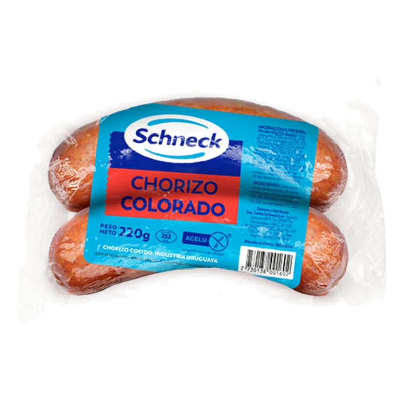 Chorizo Schneck Colorado Al Vacío 2 Unidades