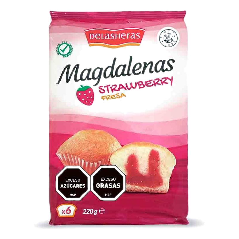Magdalenas Rellenas De Fresa De Las Heras 220 G