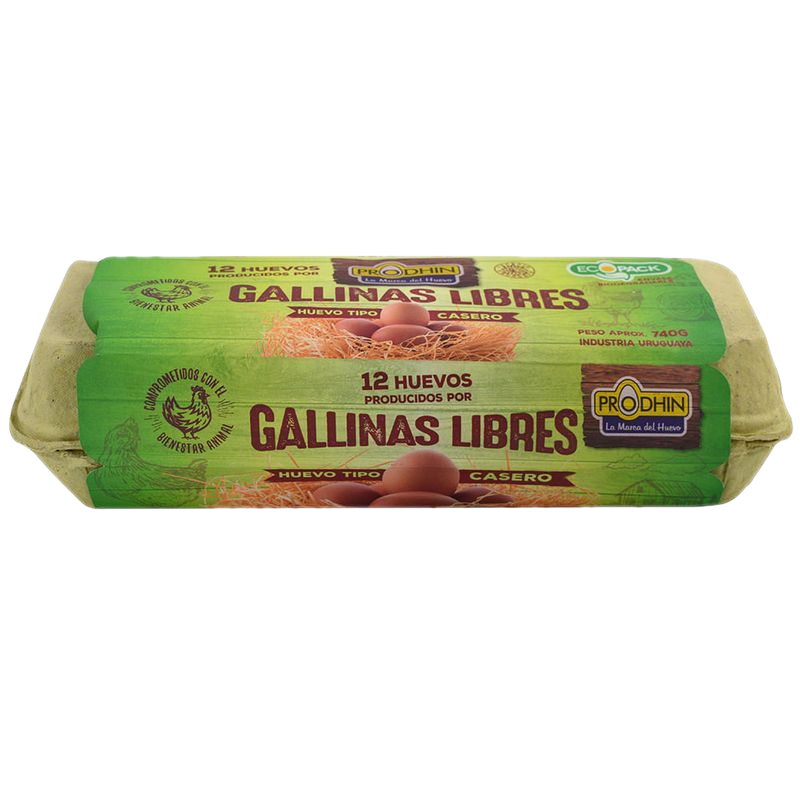 Huevo Prodhin Gallina Libre 12 Unidades