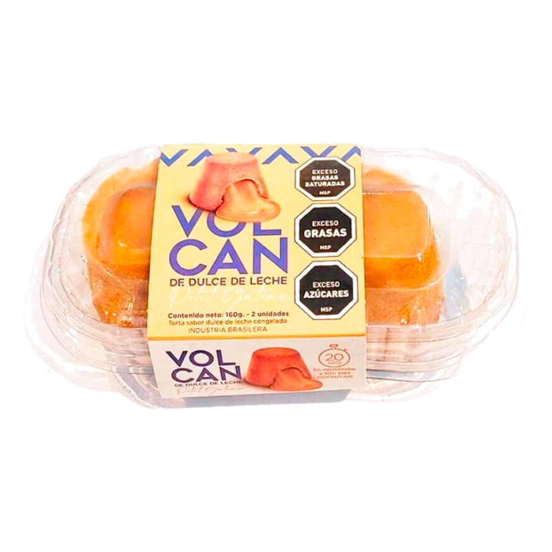 Volcan De Dulce De Leche Petit Gateau 2 Unidades 160 G
