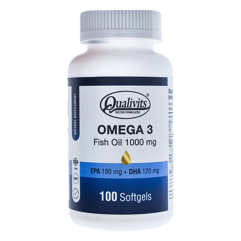 Qualivits Omega 3 Fish Oil 1000 Mg X 100 Cápsulas