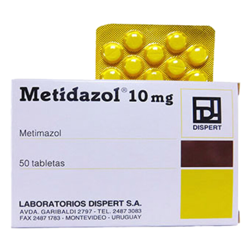 Metidazol 10 Mg X 50 Tabletas