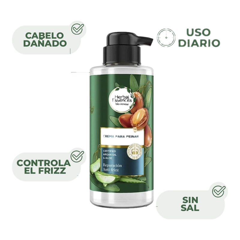 Crema Para Peinar Herbal Essences Argán 300 Ml