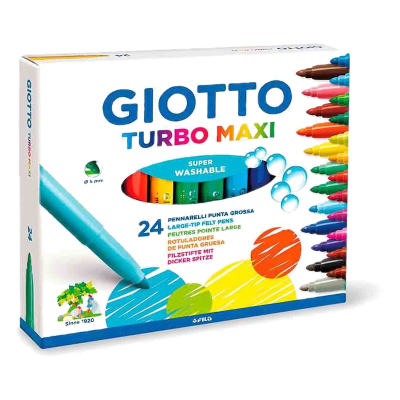 Marcador Grueso Giotto Turbo 24 Unidades