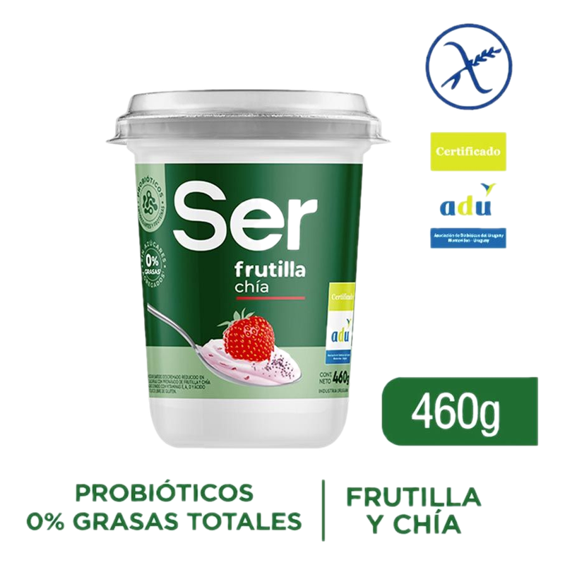 Yogur Batido Frutilla Y Chía Ser 460 G