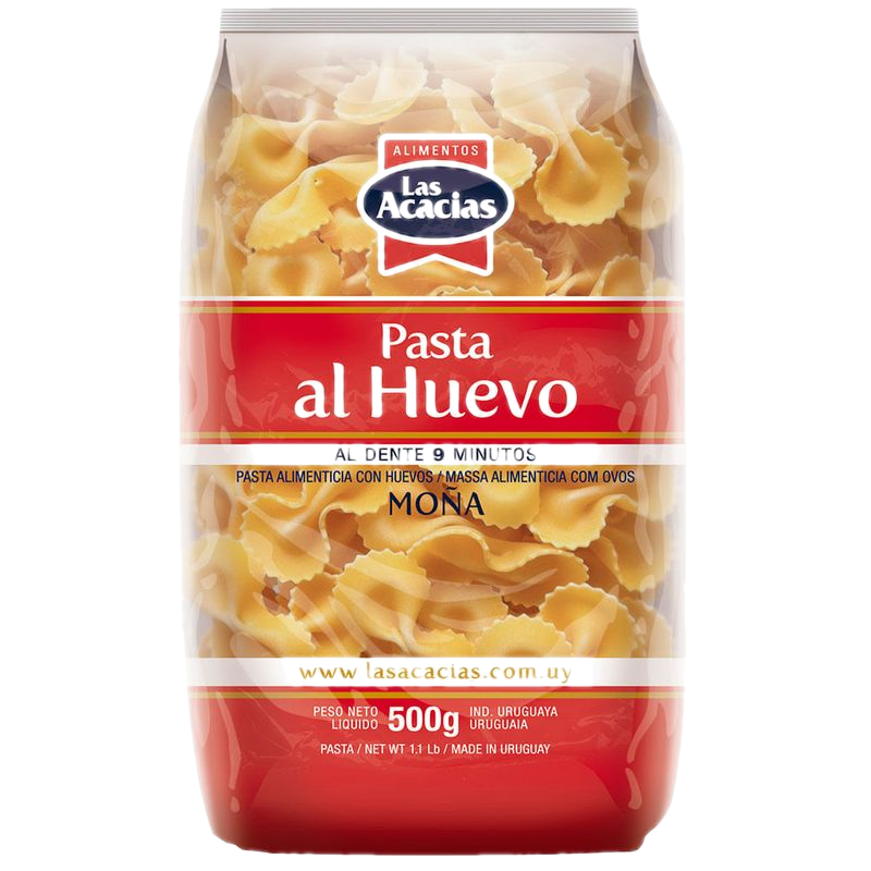Fideos Al Huevo Las Acacias Moña 500 G