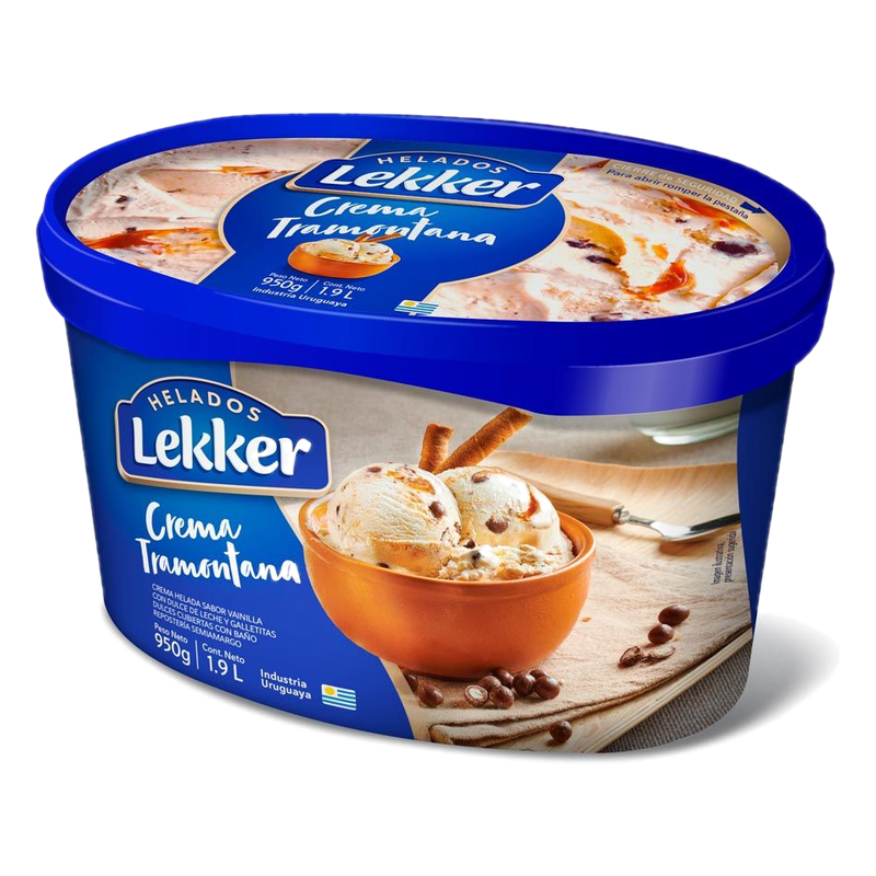 Helado Lekker Crema Tramontana 1.9 L