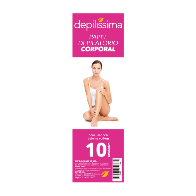 Papel Depilatorio Depilíssima 10unidades