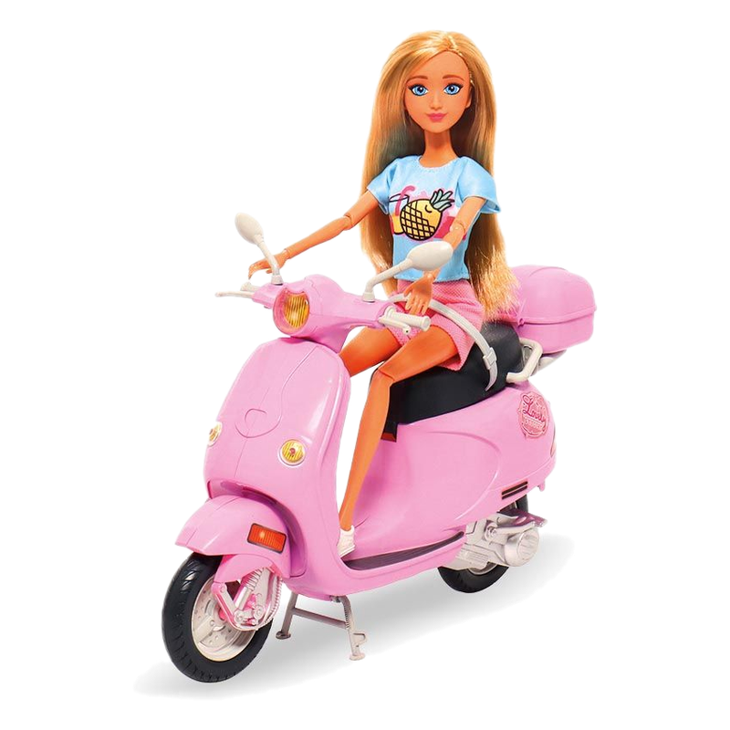 Muñeca En Moto 29 Cm