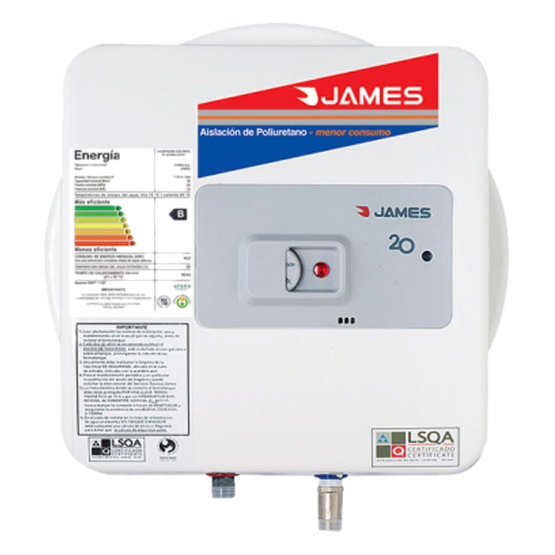 Calefón James Con Tanque De Acero 20 L