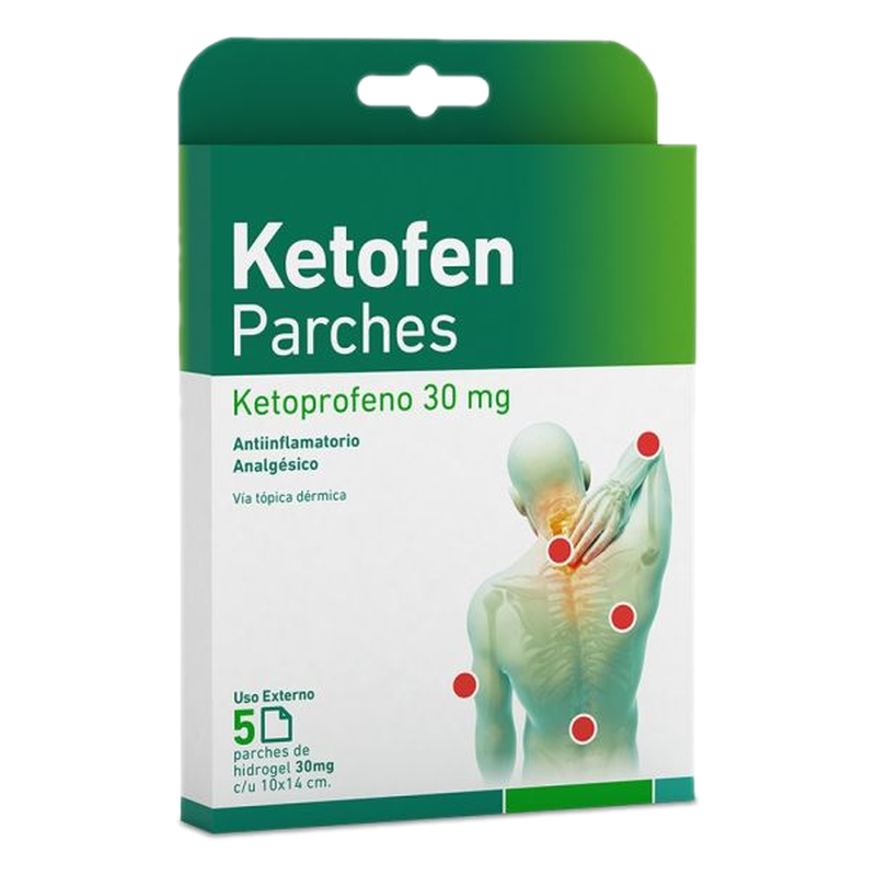 Ketofen Parches 30 Mg [5 Par.]