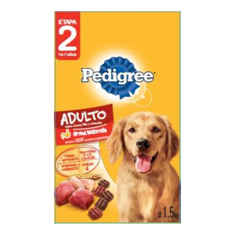 Alimento Para Perros Adultos Razas Medianas Y Grandes Pedigree 1,5 Kg