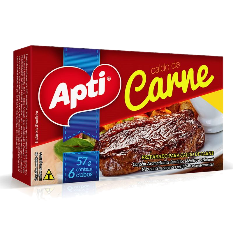 Caldo De Carne Apti 12 Unidades