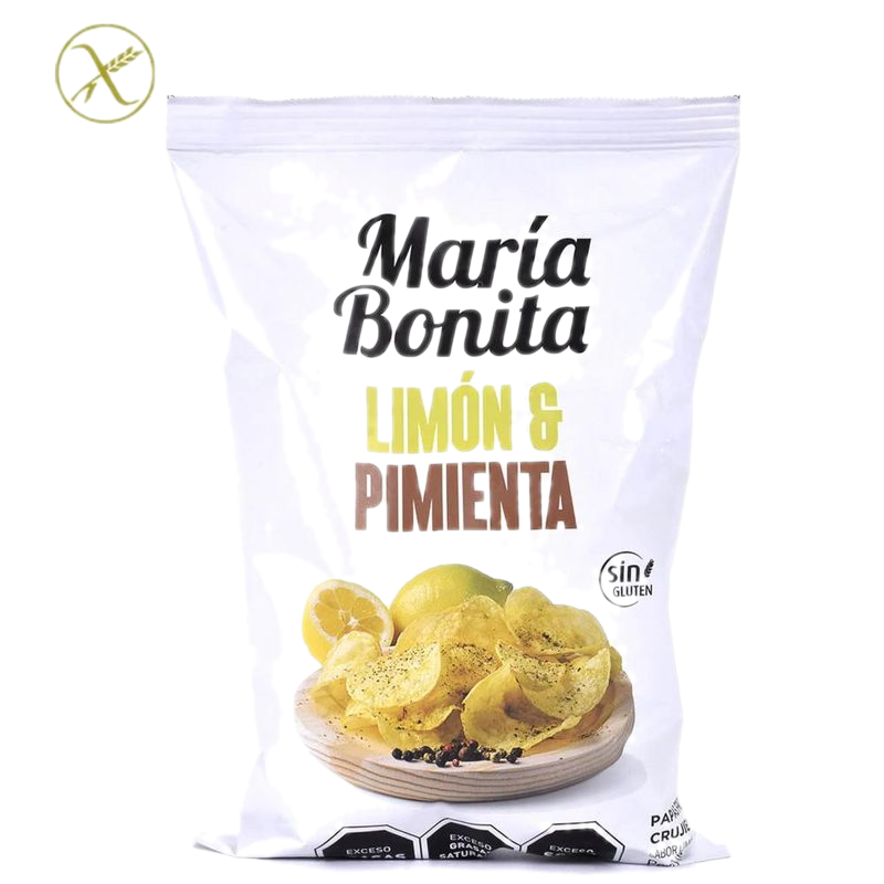 Papas Fritas María Bonita Limón Y Pimienta 120 G