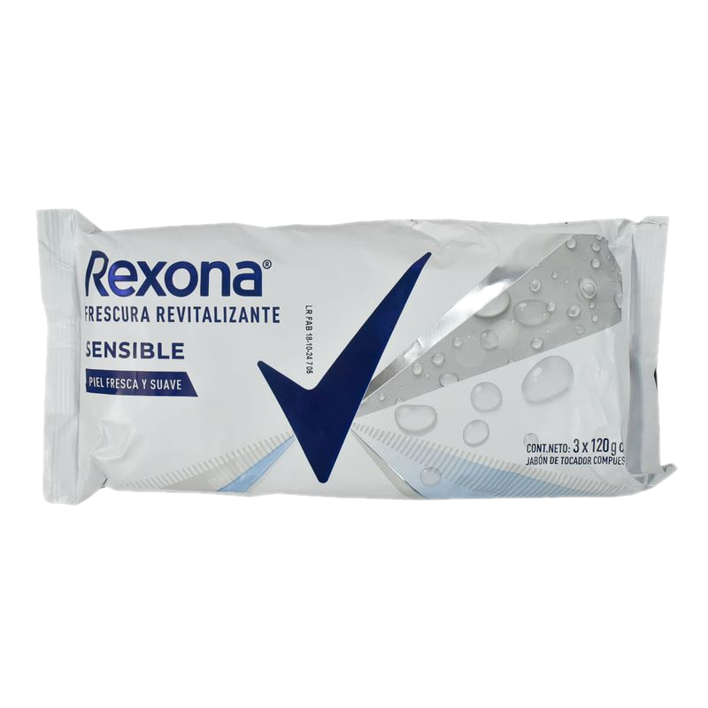 Jabón De Tocador Rexona Sensible 375 G