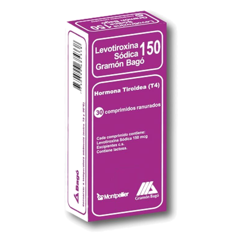Levotiroxina 150 Mcg Bago X 30 Comprimidos