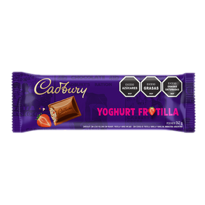 Chocolate Cadbury Yogur Con Frutilla 160 G