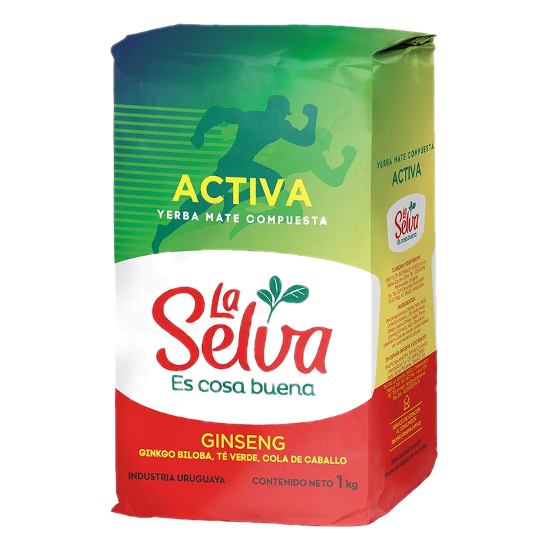 Yerba Activa La Selva Con Ginseng + Ginkgo 1 Kg