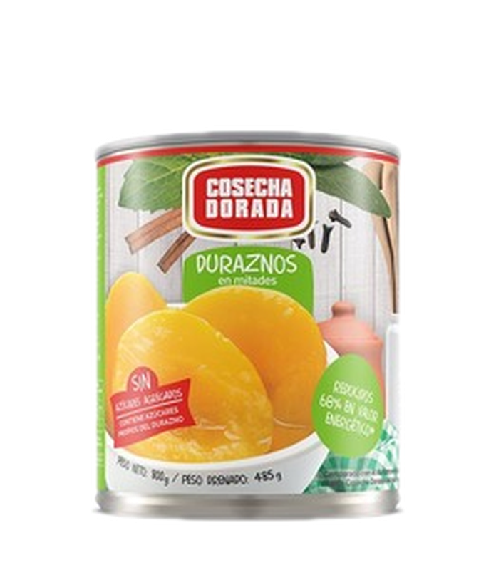 Durazno En Almibar Cosecha Dorada Liht 800 G.