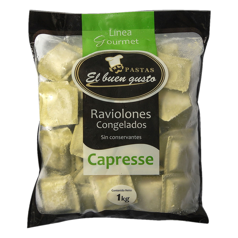 Raviolones Congelados Capresse Sin Conservantes El Buen Gusto Linea Gourmet 1 Kg