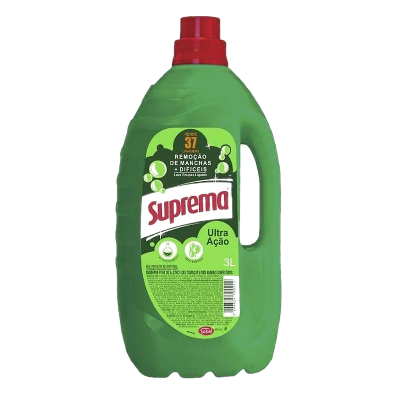 Detergente Líquido Para Ropa Suprema Verde 3 L