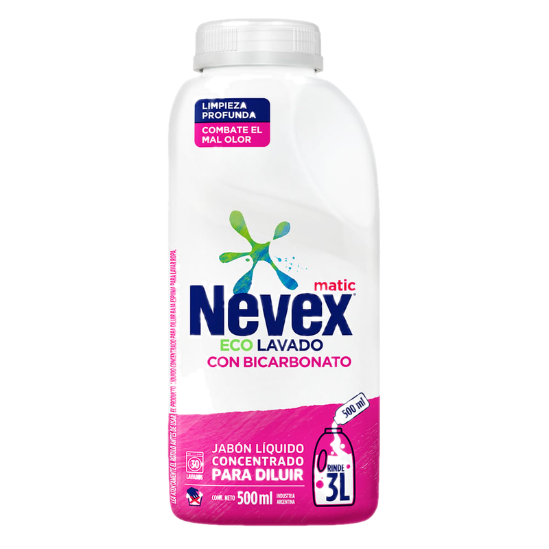 Jabón Líquido Nevex Bicatbonato Para Diluir 500 Ml