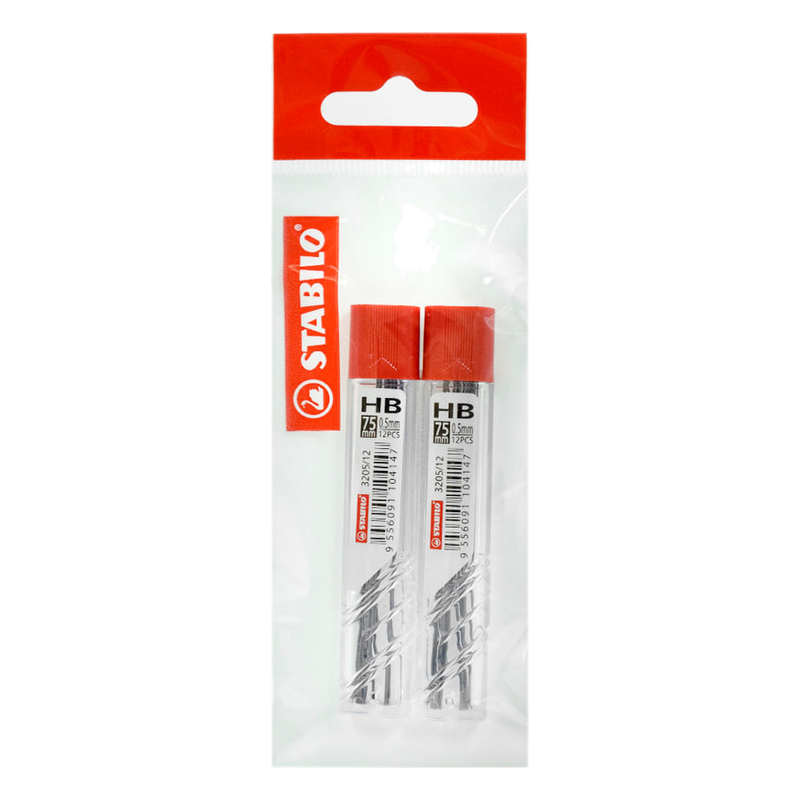 Minas Stabilo 0.5 Mm 2 Tubos 12 Unidades