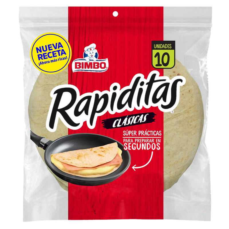 Tortilla Bimbo Rapiditas Clasicas 310 G