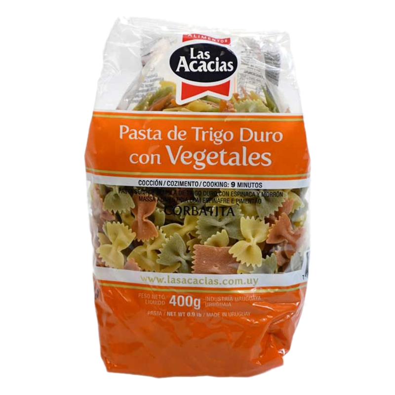 Corbatitas Con Vegetales Las Acacias 400 G