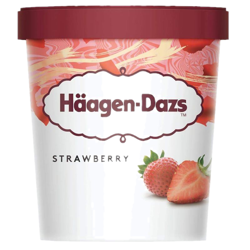 Helado Häagen-dazs Frutilla Vaso 473 Ml