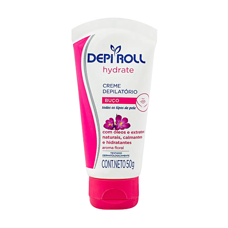 Crema Depilatoria Depi Roll Rostro Floral 50cc