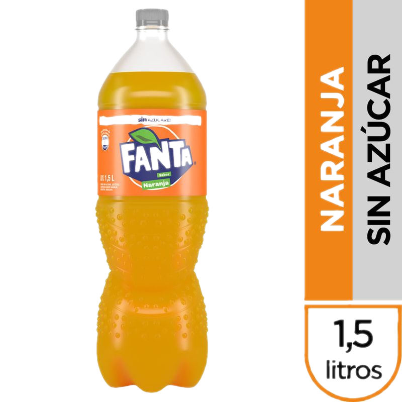 Refresco Fanta Naranja Sin Azúcar 1.5 L