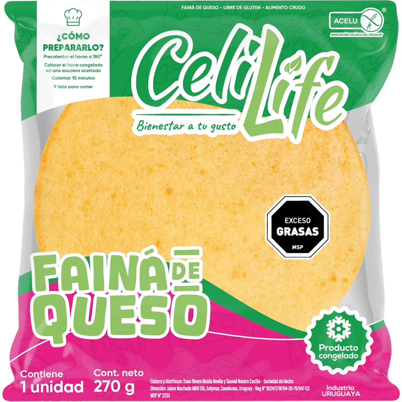 Fainá De Queso Celilife 270 G