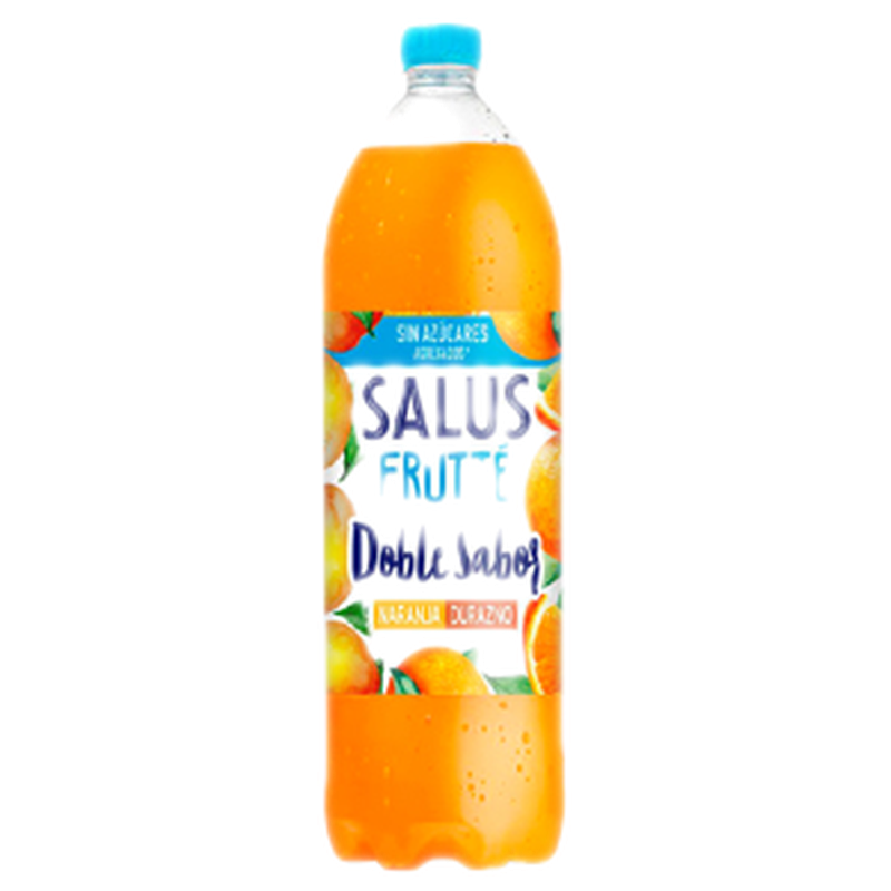 Agua Salus Frutté Sin Azúcar Naranja Durazno 2.25 L