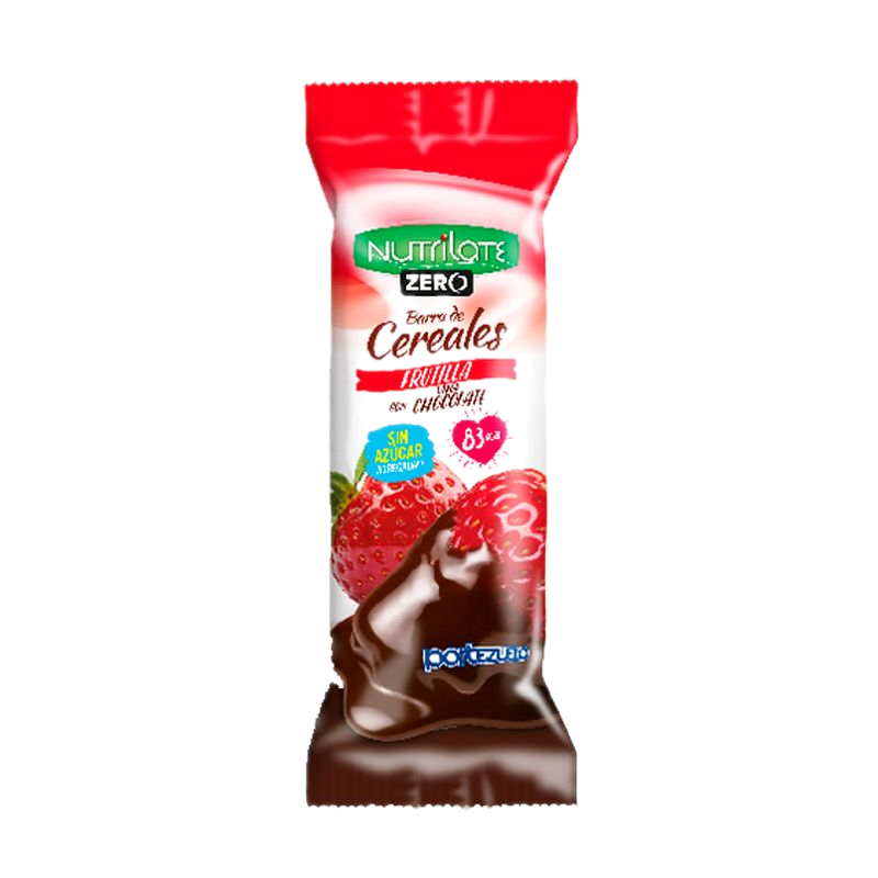 Barrita De Cereal Frutilla Con Chocolate Nutrilate Sin Azucar 25 G