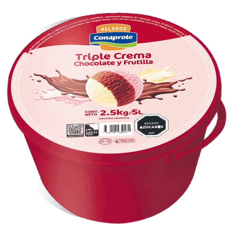 Helado Conaprole Triple 5 L
