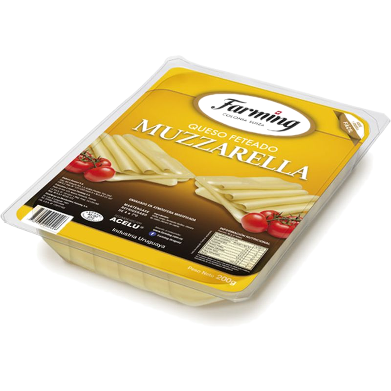 Queso Muzzarella Farming Fetas 200 G