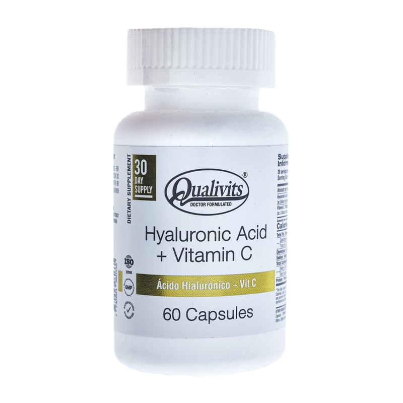 Hyaluronic Acid Qualivits + Vitamin C 60 Cápsulas