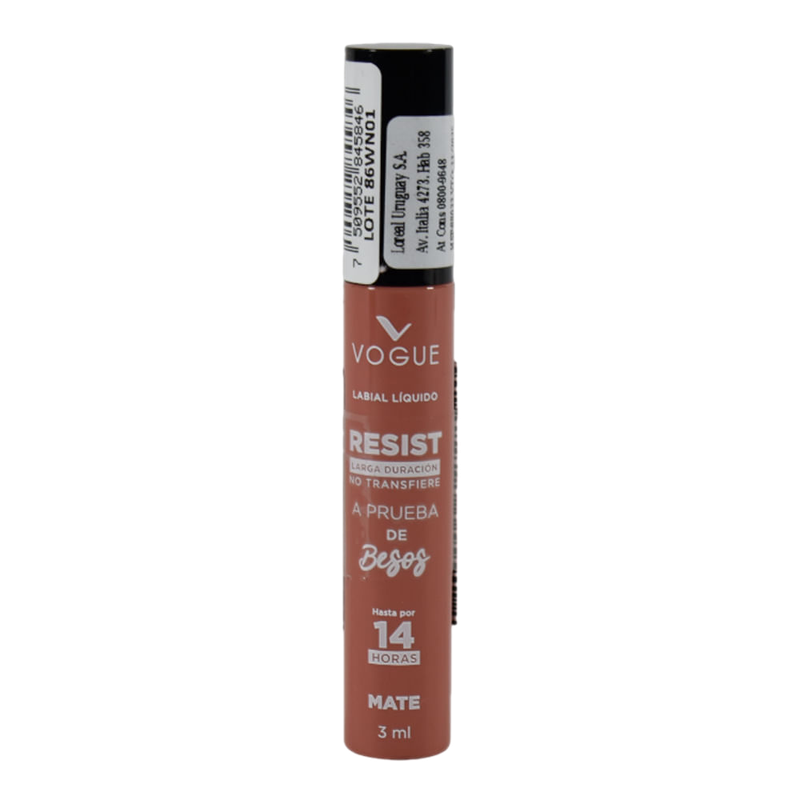 Labial Líquido Resist Vogue Romántica 3 Ml.