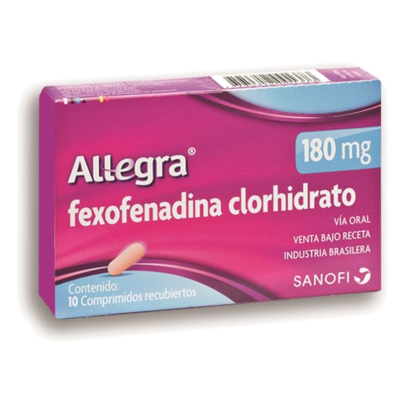 Allegra 180 Mg X 10 Cápsulas