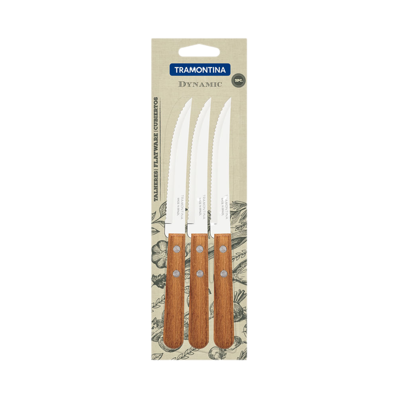 Cuchillo 3 Unidades Dynamic Madera
