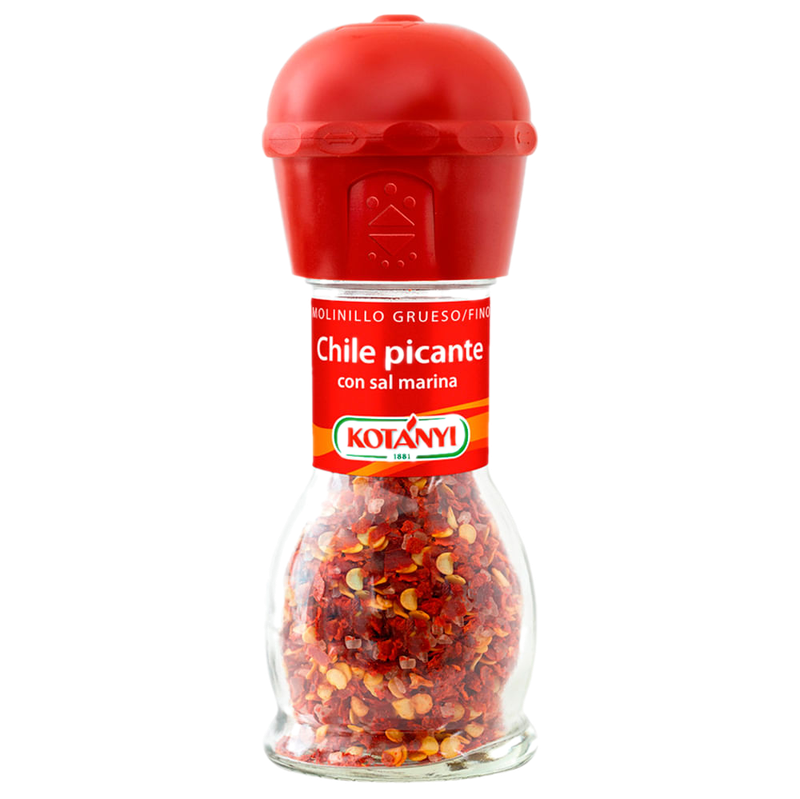 Chile Picante Con Sal Marina En Molinillo Kotányi 34 G