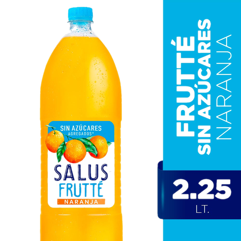 Agua Salus Frutté Sin Azúcar Naranja 2.25 L