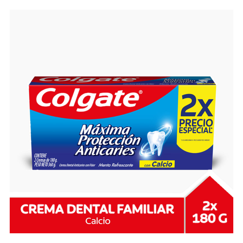 Pasta De Dientes Colgate Calcio 180 G 2 Unidades