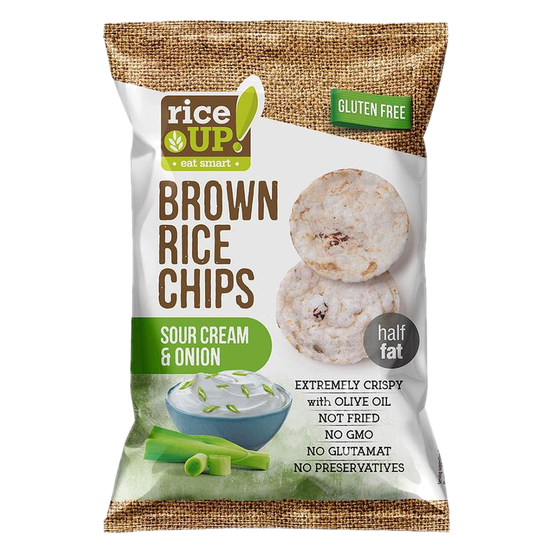 Chips De Arroz Sabor Crema Y Cebolla Rice Up 120 G