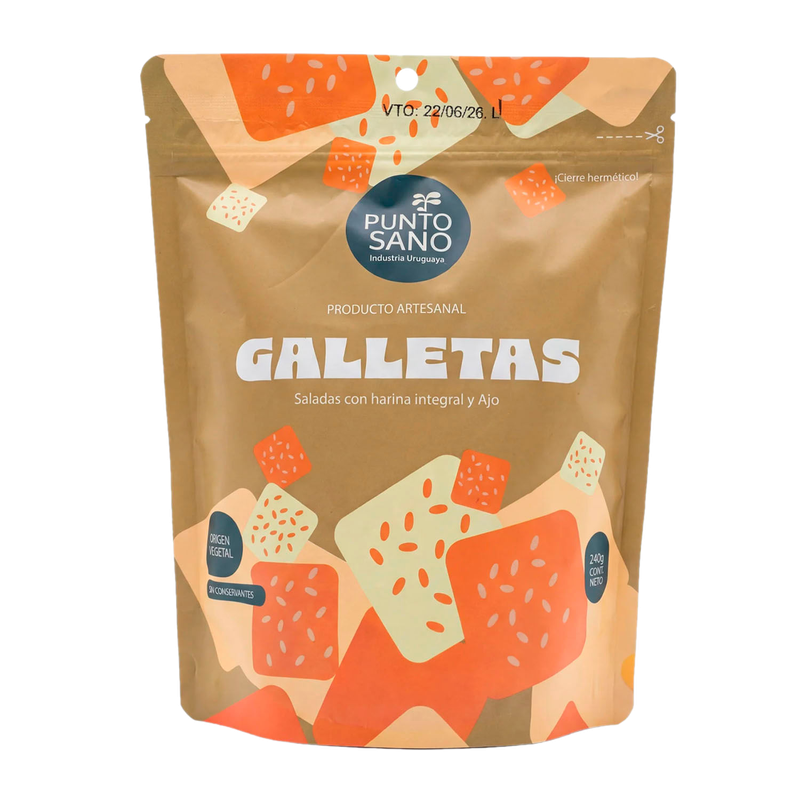 Crackers Punto Sano Ajo 240 G